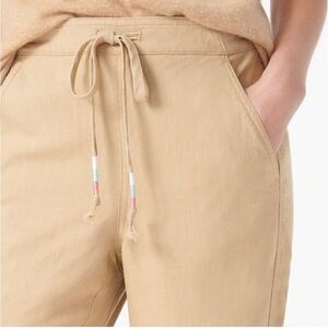 J. Crew Tie Waist Seaside Pant in Linen Blend